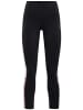 KARI TRAA Trainingsleggings "Molly" in Schwarz/ Rosa