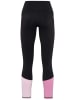 KARI TRAA Trainingsleggings "Molly" in Schwarz/ Rosa