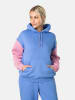 KARI TRAA Hoodie "Anelie" blauw/lichtroze