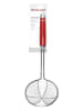 KitchenAid Schöpfsieb in Silber/ Rot - (L)36 cm