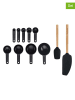 KitchenAid 11tlg. Backzubehör-Set in Hellbraun/ Schwarz