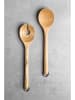 KitchenAid 2tlg. Salatbesteck-Set in Natur - (L)33 cm