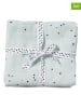 done by deer 2-delige set: gaasdoeken "Dreamy dots" lichtblauw - (L)70 x (B)70 cm