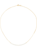 Pearline Gold-Halskette mit Perlen - (L)42 cm