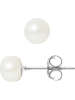 Pearline Perlen-Ohrstecker in Weiß