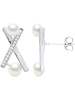 Pearline Silber-Ohrstecker mit Perlen