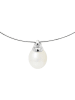 Pearline Silber-Halskette mit Anhänger - (L)42 cm