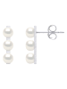 Pearline Srebrne kolczyki-wkrętki z perłami