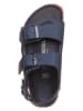 Birkenstock Leren sandalen "Milano" donkerblauw
