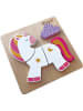 Magni 5-częściowe puzzle "Unicorn" w kolorze białym - 18 m+
