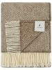Lanerossi Wollen deken "Iseo Spina'' bruin/crème - (L)170 x (B)130 cm