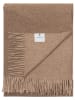 Lanerossi Wełniany koc "Ulisse" w kolorze jasnobrązowym - 180 x 130 cm