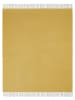 Lanerossi Wollen deken met kasjmieraandeel goudkleurig - (L)180 x (B)130 cm