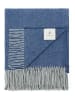 Lanerossi Wollen deken "Cassiopea'' blauw - (L)180 x (B)130 cm