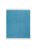 Lanerossi Wollen deken "Cassiopea" blauw - (L)180 x (B)130 cm