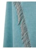 Lanerossi Wollen cape turquoise - (L)79 x (B)180 cm