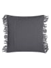 Magma Heimtex Kissenhülle "Fringe" in Grau - (L)45 x (B)45 cm