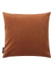 Magma Heimtex Samt-Kissenhülle "Magali" in Hellbraun - (L)40 x (B)40 cm