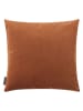 Magma Heimtex Samt-Kissenhülle "Selina" in Hellbraun - (L)50 x (B)50 cm