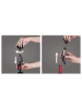 Vacu Vin Korkenzieher "Twister" in Schwarz - (B)7,5 x (H)19,6 x (T)5 cm