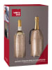 Vacu Vin 2-delige set: champagne- & wijnkoeler beige