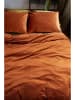 At Home Fluwelen beddengoedset "Tender" terracotta