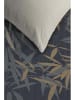 Ambiante Satin-Bettwäsche-Set ''Kay'' in Dunkelblau/ Beige