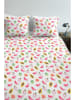 Ambiante Komplet pościeli renforcé "Tutti Frutti" w kolorze białym ze wzorem