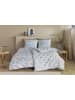 Beddinghouse Komplet pościeli satynowej "Emma" w kolorze biało-niebieskim