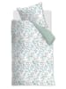 Beddinghouse Satijnen beddengoedset "Hedwig" wit/lichtblauw