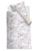 Beddinghouse Komplet pościeli satynowej "Jorg" w kolorze biało-szarym