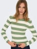 JDY Sweter w kolorze zielono-białym