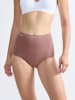 Sloggi Pełne figi high waist (3 pary) "Basic+" w kolorze brązowym, czarnym i białym