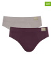 Sloggi 2-delige set: slips "Go Natural" taupe/bordeaux