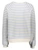 Pieces Sweatshirt in Creme/ Hellblau