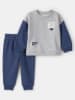 carter's 2-delige outfit grijs/blauw