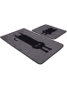 Elizabed Dywaniki łazienkowe (2 szt.) w kolorze szaro-czarnym
