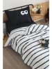 Elizabed Bettwäsche-Set in Weiß/ Schwarz