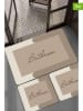 Elizabed 3er-Set: Badvorleger in Beige