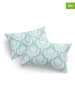 Elizabed 2er-Set: Kissenhüllen in Türkis