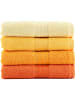 Elizabed 4-delige set: badhanddoeken "Rainbow" geel