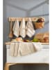 Elizabed 6er-Set: Waschlappen in Creme/ Braun