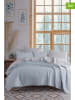 Elizabed 3-delige bedspreiset "Solid" lichtblauw/lichtgrijs