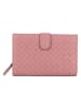 Bottega Veneta Leder-Geldbörse in Rosa - (B)14 x (H)9 x (T)2 cm