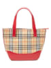 Burberry Torebka w kolorze beżowo-czerwonym - 16 x 17 x 8 cm