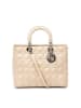 Dior Leder-Henkeltasche in Beige - (B)32 x (H)25 x (T)11 cm