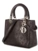 Dior Leder-Henkeltasche in Schwarz - (B)24 x (H)19 x (T)12 cm