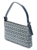 Fendi Schultertasche in Grau/ Dunkelblau - (B)25 x (H)13 x (T)3 cm