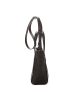MCM Leder-Henkeltasche in Schwarz - (B)20 x (H)20 x (T)6 cm