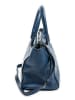 PRADA 2nd Hand Leder-Henkeltasche in Blau - (B)27 x (H)21,5 x (T)17,5 cm